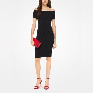 Michael Michael Kors Stretch-Viscose Off-the-Shoulder Dress